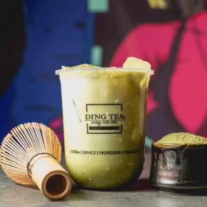 Matcha Grüner Milchtee | Pudding